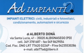 Benvenuti nel nostro sito web - Ad impianti di Alberto DONA'